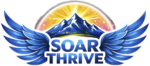 Soar Thrive Sticker 11" wide x 5" high
