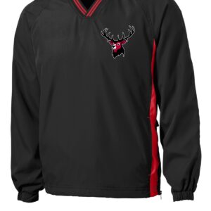 Sport-Tek Tipped V-Neck Raglan Wind Shirt. JST62