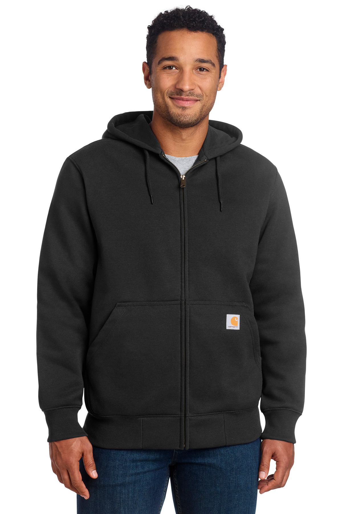Carhartt Rain Defender Paxton Heavyweight Hooded Zip-Front Sweatshirt. CT100614 - Image 3