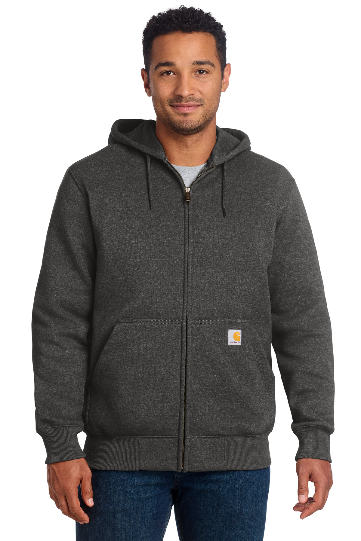 Carhartt Rain Defender Paxton Heavyweight Hooded Zip-Front Sweatshirt. CT100614 - Image 7